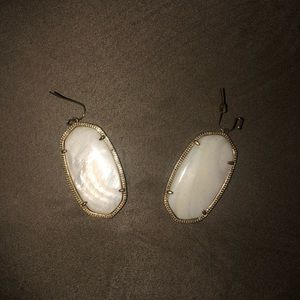 Kendra Scott white earrings